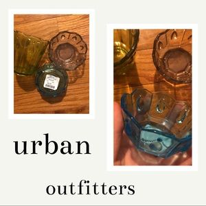 UO set of 3 glass jewelry catch-all dishes